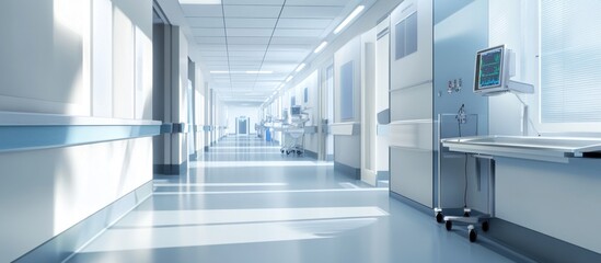 Obraz premium Sterile Hospital Corridor