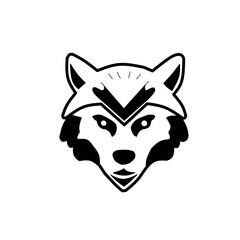 Fototapeta premium wolf head vector