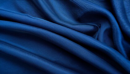 Obraz premium Dark blue fabric texture material fabric background 