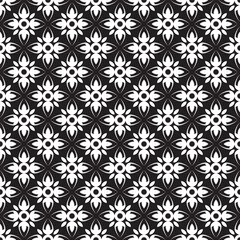 Fototapeta premium simple flowers seamless pattern design for decorating, wallpaper, wrapping paper, fabric, backdrop and etc.