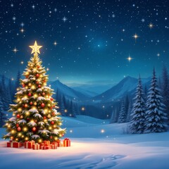 Obraz premium Beautiful Christmas Background Perfect for Holiday Designs and Celebrations