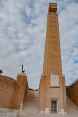 Monument to the Sailor of Italy (Monumento al Marinaio d'Italia) in Brindisi in the region Apulia in southern Italy.