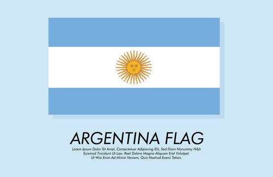 Vector Argentina flag banner Argentina flag blue background Vector illustration design Argentina independence day banner design 