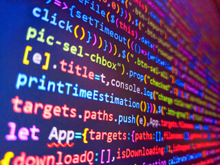 Stock exchange market business concept with selective focus effect. Cyber attack or security...