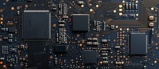 Fototapeta premium 電子基板_半導体
