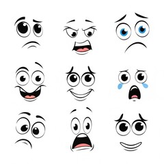 set of cartoon faces