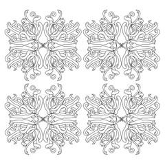 Fototapeta premium Bright floral patterns are perfect for printing on general decoration