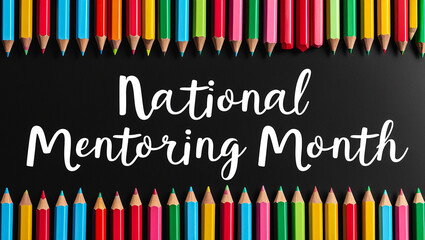 National Mentoring Month vector template