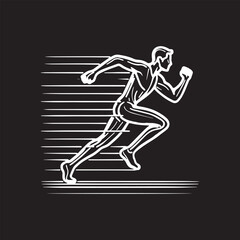 Running man illustration