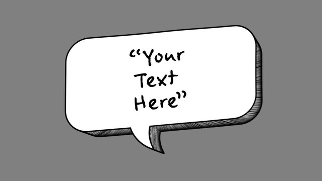Comic Cartoon Text Bubble Title Text Template