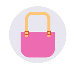 Women bag isolated concept. Vector graphic design illustration element