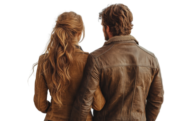 A couple standing close together, embracing each other, showcasing love and connection. Perfect for romantic themes and relationship topics.