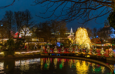 Christmas Lights in Copenhagen, Denmark