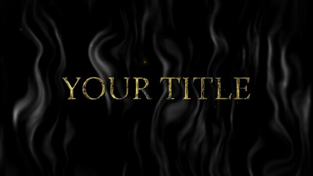 Black and Gold Fancy Title Reveal Intro