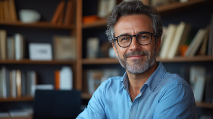 Obraz premium Nutritionist consulting in modern office professional portrait warm environment close-up view