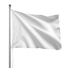 3D Render White Flag Element Icon Bandeira Branca PNG 