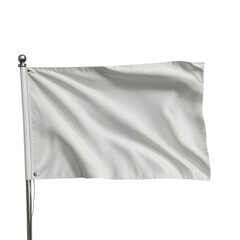 3D Render White Flag Element Icon Bandeira Branca PNG 
