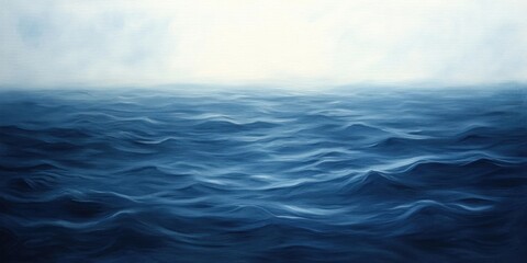 Obraz premium Deep ocean blue watercolor abstract background