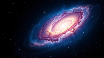 Dreamy Galaxy Background with Vibrant Colors