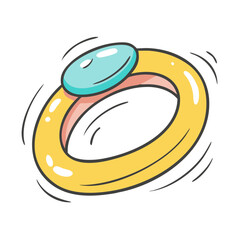 wedding ring icon, valentines day illustration, valentine icon - simple line art of wedding ring, symbolizing valentines day celebrations. valentine vector.