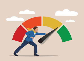 Push skill level, credit score or increase performance, improvement or effort to be better