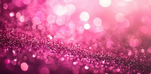 Abstract Pink Glitter and Bokeh Background