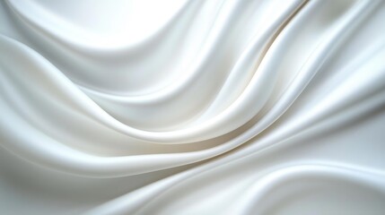 Obraz premium 3D render of a white abstract background with curved lines and a minimalistic design. Generative AI