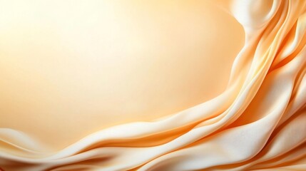 Fototapeta premium Watercolor Yellow and Beige Background with Curved Line. Generative AI