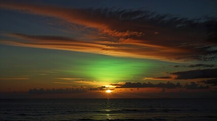 Obraz premium sunset over the ocean
