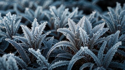 frost covered branches