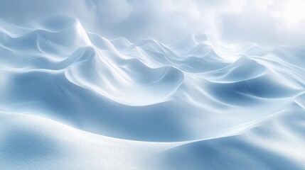 Obraz premium Abstract snowdrifts in flowing patterns New Year theme. Generative AI