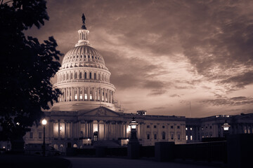 U.S Capitol Building at night - Washington D.C. United States