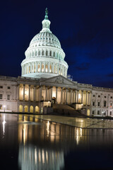 U.S Capitol Building at night - Washington D.C. United States