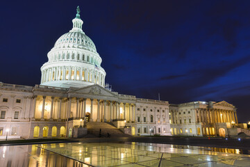 U.S Capitol Building at night - Washington D.C. United States