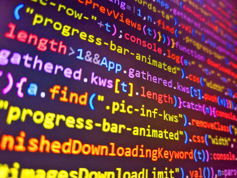 Digital technology industry concept development of programming and coding technologies. Coding concept. Abstract background of digital binary code of software. Cyber attack or security concept.