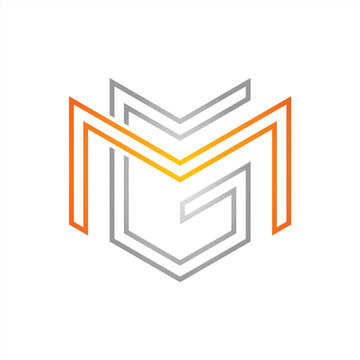 recommend clip art: MG Text Logo Monogram, GM Text Logo Initial, Initial Logo Design Outline