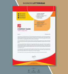 Modern Professional Corporate Letterhead Template Design, Minimal Business Layout with Green and Black Accents, Abstract Geometric Background, and Clean Print-Ready Concepts for Company Branding