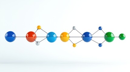 Colorful Spheres Connected by Wires: A Concept of Communication and Connection
