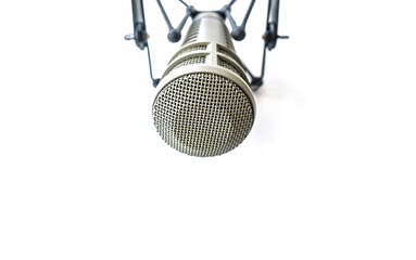 Background with a professional microphone