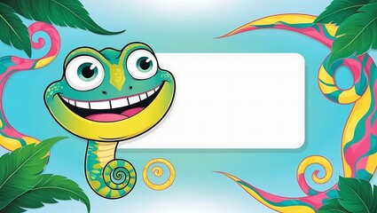 Obraz premium animal with blank sign