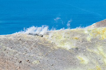 Obraz premium view of Vulcano island 