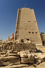 Karnak, Luxor, Egypt, Africa. Temple Khonsu within the temple complex.