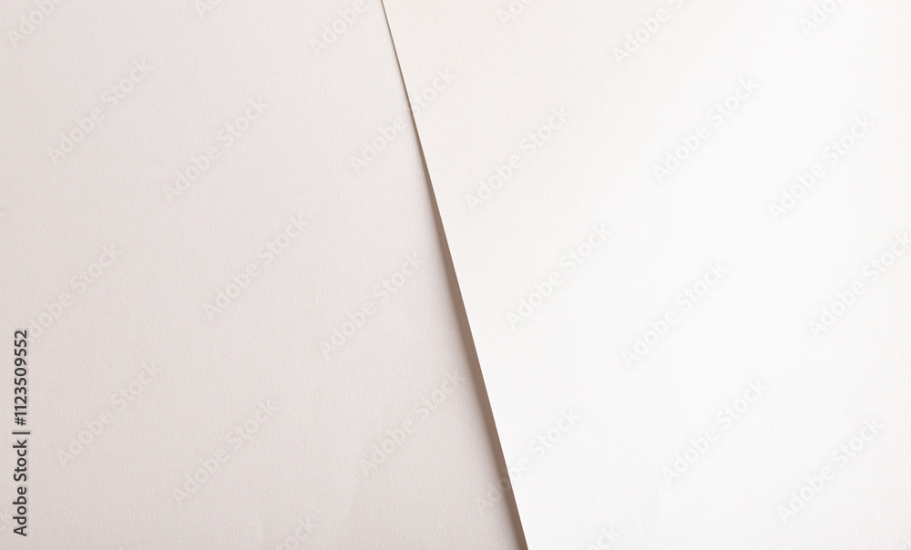Poster Elegant off-white paper background with a smooth matte surface and subtle gradient. Soft ivory tones