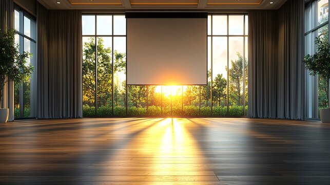 A workshop on resilience and overcoming career challenges hosted in a modern venue Stock Photo with side copy space