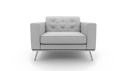 Fototapeta premium A white couch with a white cushion