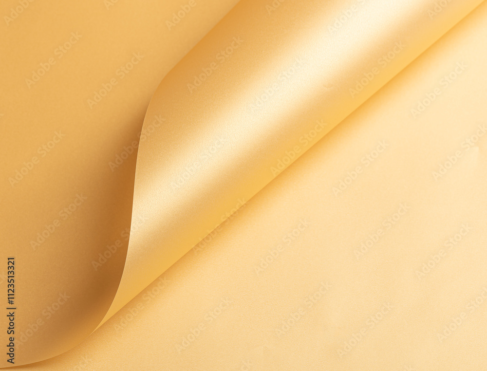 Poster Elegant yellow paper background with a smooth glossy finish and subtle gradient. Featuring gentle