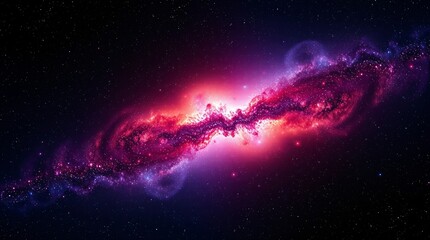 Fototapeta premium Dreamy Galaxy Background with Vibrant Colors
