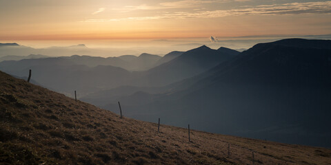 Coucher de soleil Vercors Drôme France