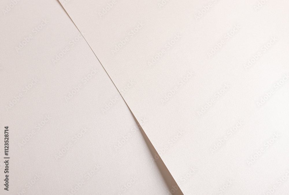 Leinwandbilder Luxurious white paper background with a soft ivory gradient and smooth matte surface. Refined and