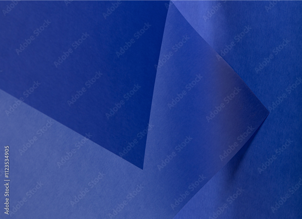 Poster Rich royal blue tracing paper background with a matte finish and soft gradient. Featuring a grainy,